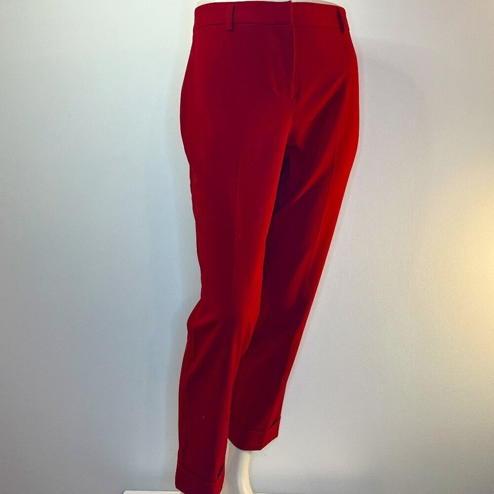 RAFAELLA Women's Red Classic Ankle Length Pants - Size 8 - NWT
